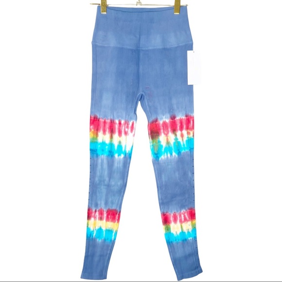 SOLD Spiritual Gangster Self Love Blue Tie Dye Leggings - Picture 2 of 8